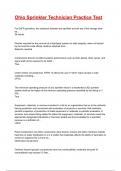 Ohio Sprinkler Technician Practice Test Exam 2025&sol;2026 Questions With Completed & Verified Solutions&period;
