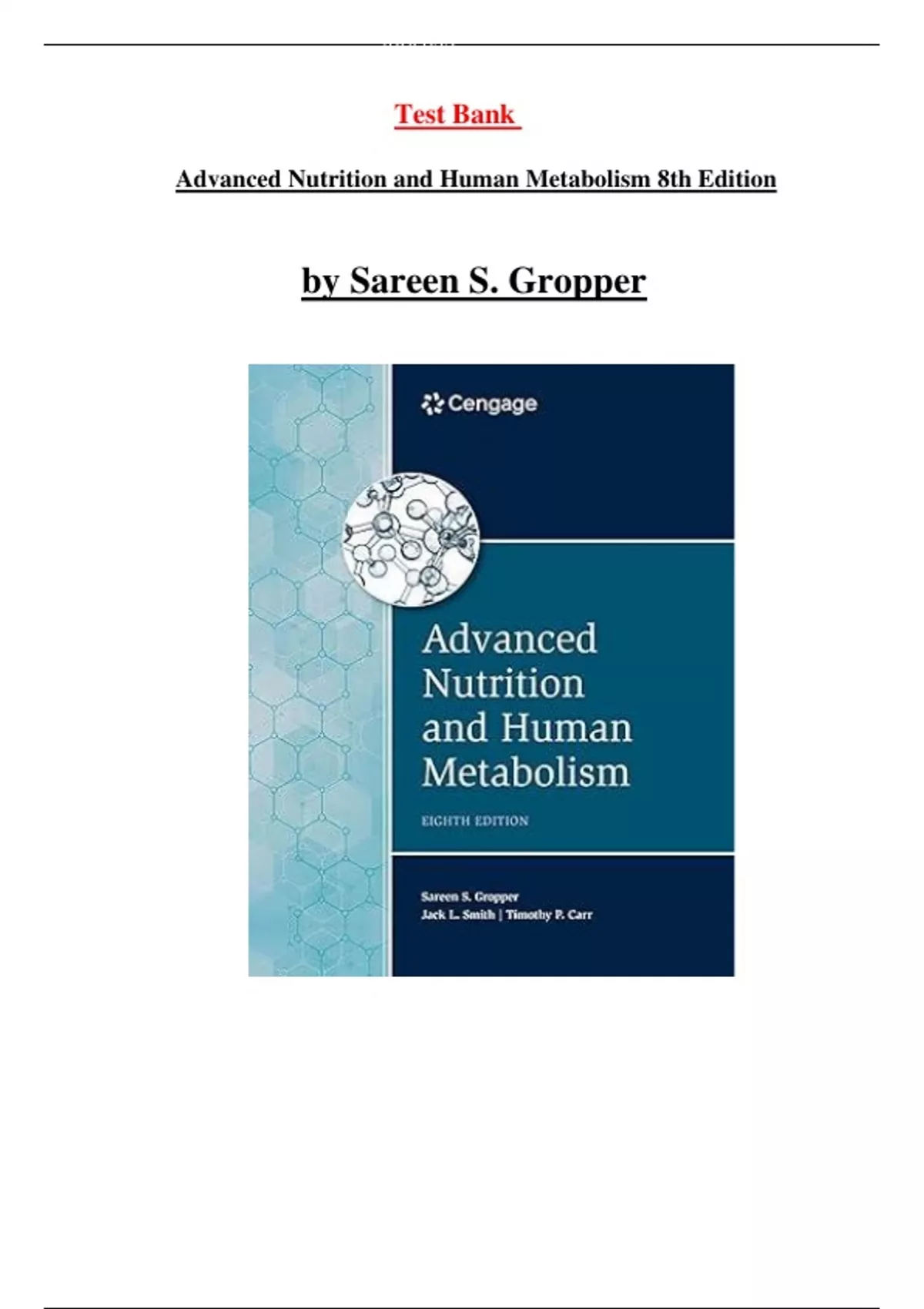 ADVANCED NUTRITION AND HUMAN METABOLISM 8TH EDITION PDF FREE visual data 3