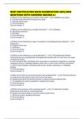NCEP CERTIFICATION MAIN EXAMINATION 2025&sol;2026 QUESTIONS WITH ANSWERS GRADED A&plus;