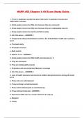HAPP 452 PACKAGED EXAMS STUDY GUIDE 100&percnt; PASS