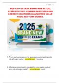 WGU C211 OA 2025&vert; BRAND NEW ACTUAL  EXAM WITH 100&percnt; VERIFIED QUESTIONS AND  CORRECT SOLUTIONS&vert; GUARANTEED VALUE  PACK&vert; ACE YOUR GRADES&period; 