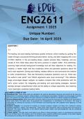 ENG2611 Assignment 1 &lpar;ANSWERS&rpar; 2025 - DISTINCTION GUARANTEED