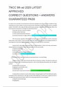 TNCC 9th ed 2025 LATEST APPROVED CORRECT QUESTIONS &plus; ANSWERS GUARANTEED PASS