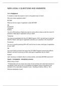 N205 LEGAL II QUESTIONS AND ANSWERS