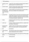 DOT CERTIFICATION EXAM ACTUAL EXAM QUESTIONS AND CORRECT ANSWERS&vert;A GRADE