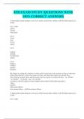 STR EXAM STUDY &vert;QUESTIONS WITH 100&percnt; CORRECT ANSWERS