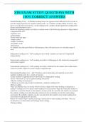 STR EXAM STUDY QUESTIONS WITH 100&percnt; CORRECT ANSWERS