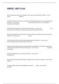 MMSC 490 Final Actual Full Exam Questions With Correct Answers Success Guaranteed Pass&period;