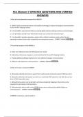 FCC Element 7 UPDATED QUESTIONS AND VERIFIED ANSWERS