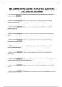 FCC COMMERCIAL ELEMENT 1 UPDATED QUESTIONS AND VERIFIED ANSWERS