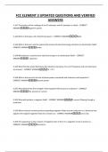 FCC ELEMENT 3 UPDATED QUESTIONS AND VERIFIED ANSWERS