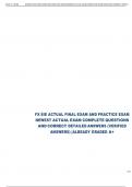 FX SIE ACTUAL FINAL EXAM AND PRACTICE EXAM  NEWEST ACTUAL EXAM COMPLETE QUESTIONS  AND CORRECT DETAILED ANSWERS &lpar;VERIFIED  ANSWERS&rpar; &vert;ALREADY GRADED A