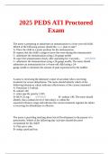 2025 PEDS ATI Proctored Exam