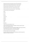 Clinically Oriented Anatomy Exam Questions with Correct Answers Fully Solved 