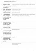 HSA 407 Final Exam&comma; Ch&period; 1-11