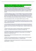 RESPIRATORY THERAPIST TMC FINAL PAPER 2025&sol;2026 QUESTIONS WITH ANSWERS GRADED A&plus;