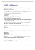 NURB 3030 Exam &num;4 Questions and Answers&vert;2025 Update&vert;100&percnt; Correct