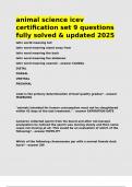 animal science icev certification set 9 questions fully solved & updated 2025&period;