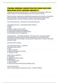 TRAUMA NURSING COURSE PRACTICE EXAM 2025&sol;2026 QUESTIONS WITH ANSWERS GRADED A&plus;
