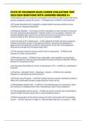 STATE OF COLORADO SALES LICENSE EVALUATION TEST 2025&sol;2026 QUESTIONS WITH ANSWERS GRADED A&plus;