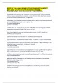 STATE OF COLORADO SALES LICENSE EXAMINATION SCRIPT 2025&sol;2026 QUESTIONS WITH ANSWERS GRADED A&plus;