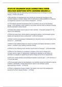 STATE OF COLORADO SALES LICENSE FINAL PAPER 2025&sol;2026 QUESTIONS WITH ANSWERS GRADED A&plus;