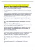 STATE OF COLORADO SALES LICENSE PRACTICE EXAM 2025&sol;2026 QUESTIONS WITH ANSWERS GRADED A&plus;