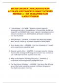 NBC HIS Certification EXAM 2025&sol;2026  ACCURATE QUESTIONS WITH CORRECT DETAILED  ANSWERS &vert;&vert; 100&percnt; GUARANTEED PASS  <LATEST VERSION> 
