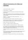 Alberta Commissioner for Oaths test 2025&sol;2026 NEWEST 2025&sol;2026ACTUAL EXAM COMPLETEQUESTIONS AND CORRECT DETAILED ANSWERS &lpar;VERIFIED ANSWERS&rpar; &vert;ALREADY GRADED A&plus;&vert;&vert;BRAND NEW&excl;&excl;