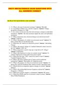 ALL NOCTI MECHATRONICS PACKAGED EXAMS&colon; QUESTIONS WITH VERIFIED ANSWERS
