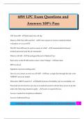 68W LPC Bundled Exams Questions and Answers 100&percnt; Pass &vert;Verified and Updated 