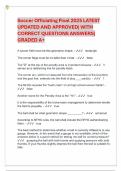Soccer Officiating Final 2025 LATEST UPDATED AND APPROVED&vert; WITH CORRECT QUESTIONS ANSWERS&vert; GRADED A&plus;