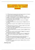 NOCTI BUSINESS PRACTICE EXAM QUESTIONS WITH 100&percnt; CORRECT  ANSWERS