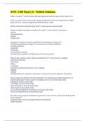 ANSC 3180 Final &vert;&vert; A&plus; Verified Solutions&period;