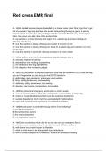 Red cross EMR final NEWEST 2025&sol;2026 ACTUAL EXAM COMPLETE QUESTIONS AND CORRECT DETAILED ANSWERS &lpar;VERIFIED ANSWERS&rpar; &vert;ALREADY GRADED A&plus;&vert;&vert;BRAND NEW&excl;&excl;