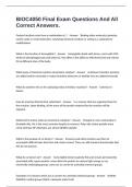 BIOC4050 Final Exam Questions And All Correct Answers&period;