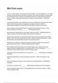 IBA final exam Questions and answers graded A&plus; 2025&sol;2026