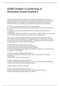 CHSE Chapter 4 Leadership in Simulation Exam-Graded A