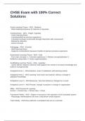 CHSE Exam with 100&percnt; Correct Solutions