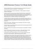 APEX Business Finance 7&period;2&period;4 Study Guide Questions and answers graded A&plus; 2025&sol;2026