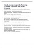 Vocab&period; builder chapter 1&period; Marketing Complete Questions and correct Answers