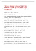 TEXAS JURISPRUDENCE EXAM STUDY GUIDE QUESTIONS AND ANSWERS
