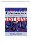 Test Bank For Psychopharmacology Drugs the Brain and Behavior 4th Edition By Meyer Nursing All Chapters Included LATEST UPDATE&excl;&excl;