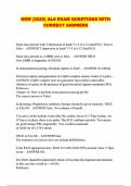 NEW &lpar;2025&rpar; ALS EXAM QUESTIONS WITH CORRECT ANSWERS