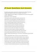 JP Exam Questions And Answer1&period;