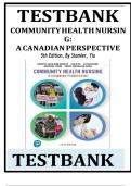 TEST BANK FOR Community Health Nursing&colon; A Canadian Perspective 5th Edition by Lynnette Leeseberg Stamler&comma; Lucia Yiu &comma; Aliyah Dosani ISBN&colon; 978-0134837888 COMPLETE GUIDE 100 &percnt; VERIFIED A&plus;GRADE ASSURED &excl;&excl;&excl;&excl; LATEST UPDATE&excl;&excl;&excl;&excl;&excl;