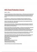 NYC Food Protection Course Exam Questions and Answers 2025&sol;2026&lpar; A&plus; GRADED 100&percnt; VERIFIED&rpar;&period;