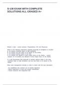 S-130 exam with complete solutions all graded A&plus;