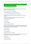 MS Endocrine System Exam Questions with Correct Answers