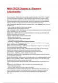 NHA CBCS Chapter 4 - Payment Adjudication Exam 2025&sol;2026 Questions With Completed & Verified Solutions&period;